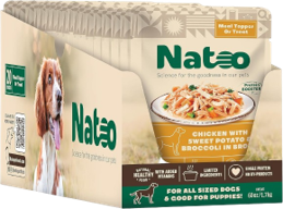 20/3oz Natoo Wet DOG - Chicken with Sweet Potato and Broccoli in broth - Dog/Cat Supplements